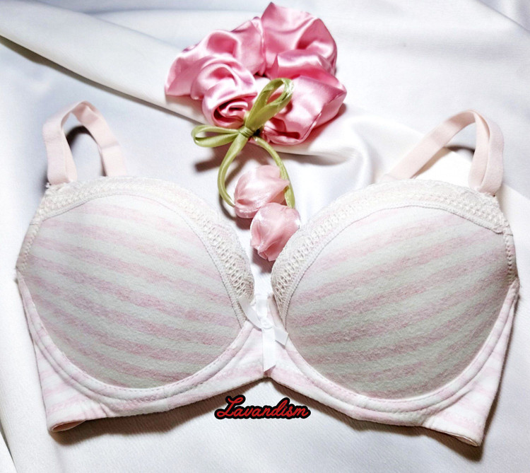 سوتین نخی تک (دخترانه) اسفنجی فنردار